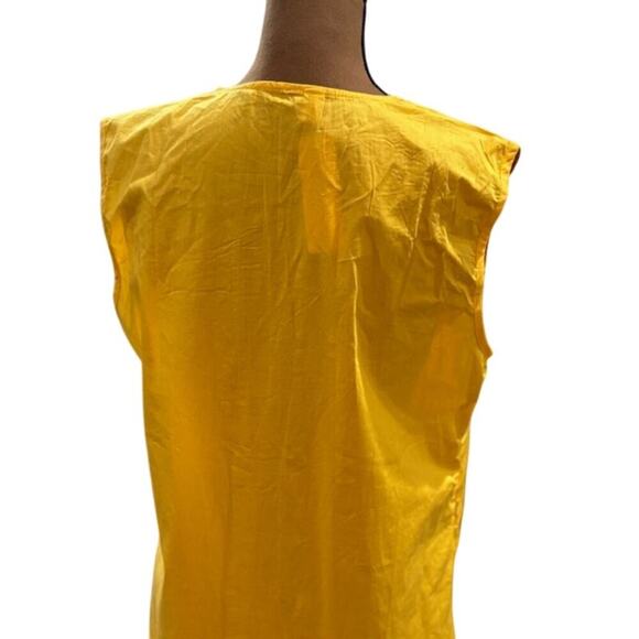 Beautiful Bright Yellow with White Print Design Order Plus Kurta – Size XL - Picture 4 of 7